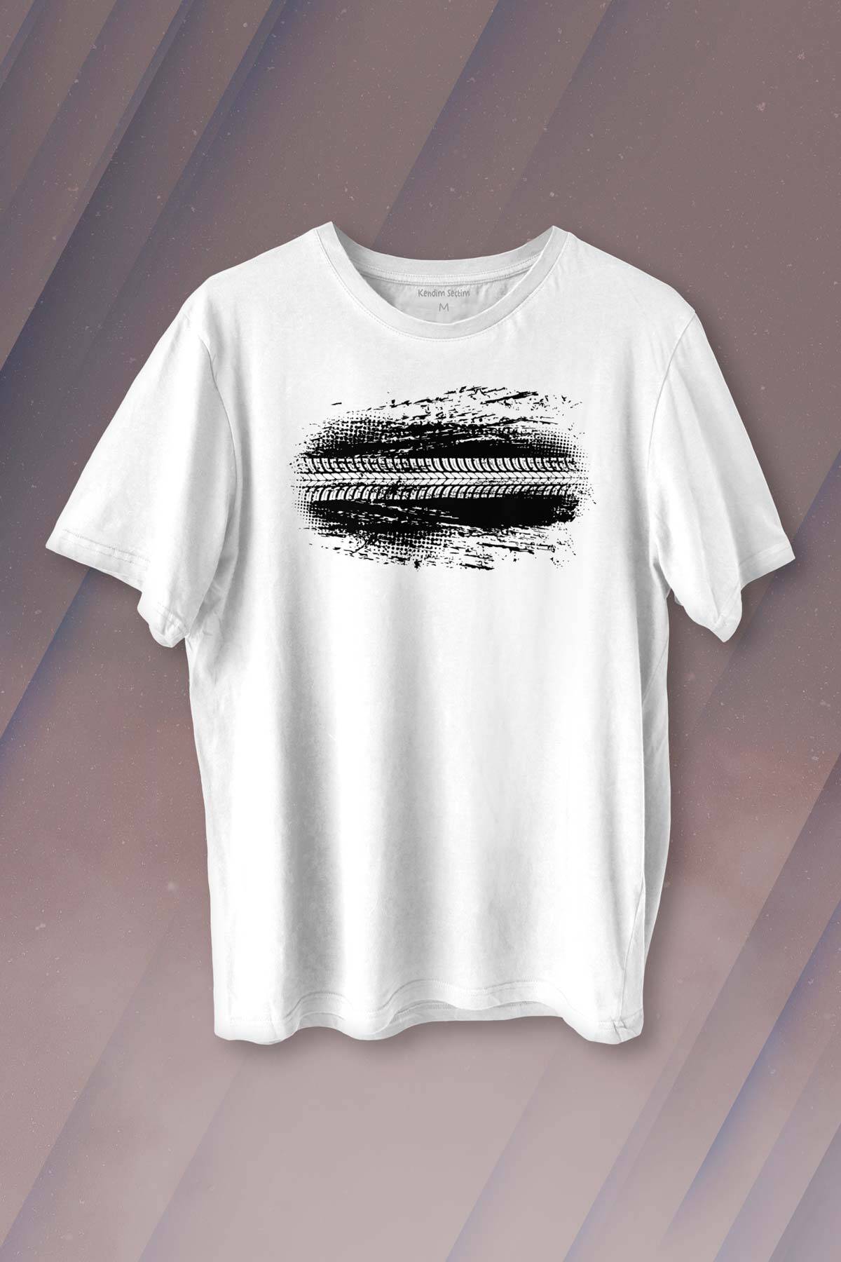 Eat Sleep Drift Repeat Race Drive Drift Siyah Baskılı Tişört Unisex T-shirt - 1