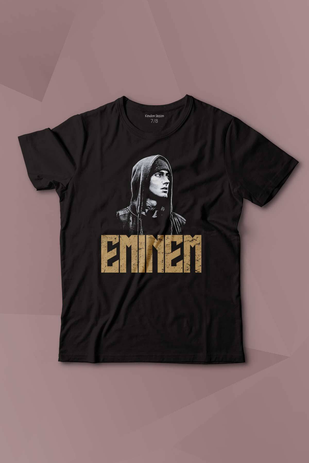 Eminem Rap Hip Hop 8 Mile Shady Baskılı Çocuk Tişört Kısa Kollu