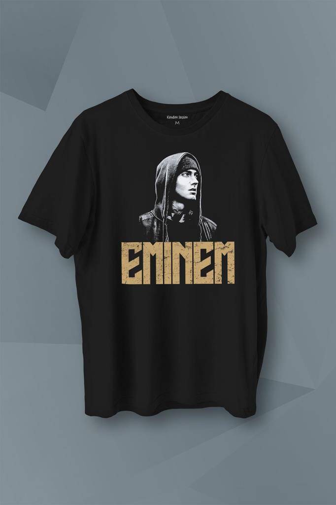 Eminem Rap Hip Hop 8 Mile Shady Baskılı Tişört Unisex