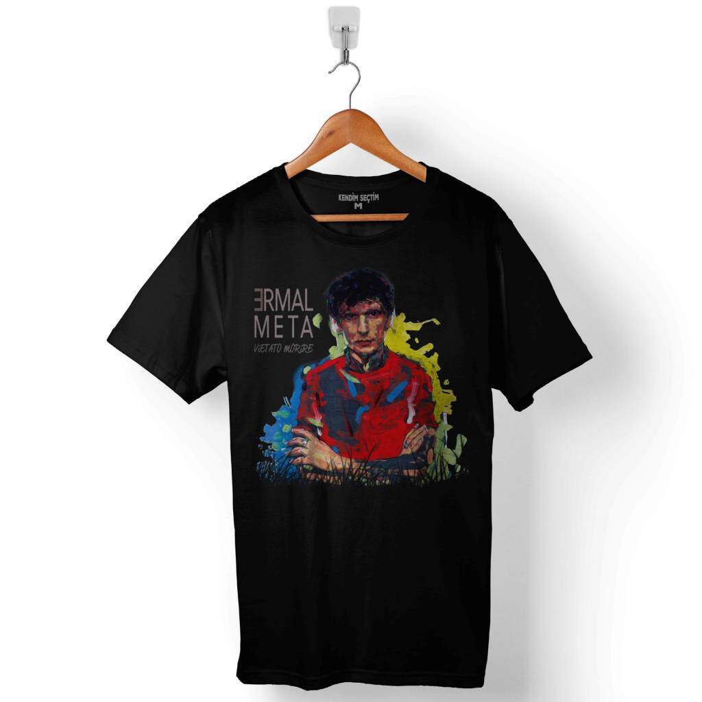 Ermal Meta Umano Armel Music Eurovısion Baskılı Tişört Unisex T-Shirt - 1