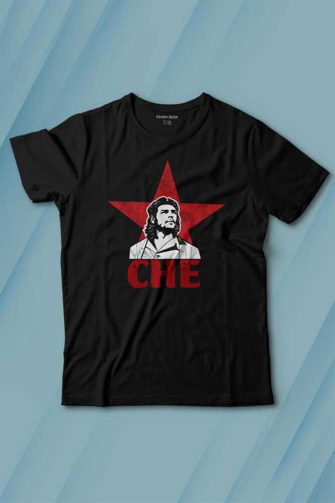 Ernesto Che Guevara Red Star Kırmızı Yıldız Baskılı Çocuk Tişört