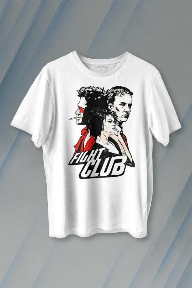 Fight Club Film Marla Tyler Durden Baskılı Beyaz Tişört Unisex