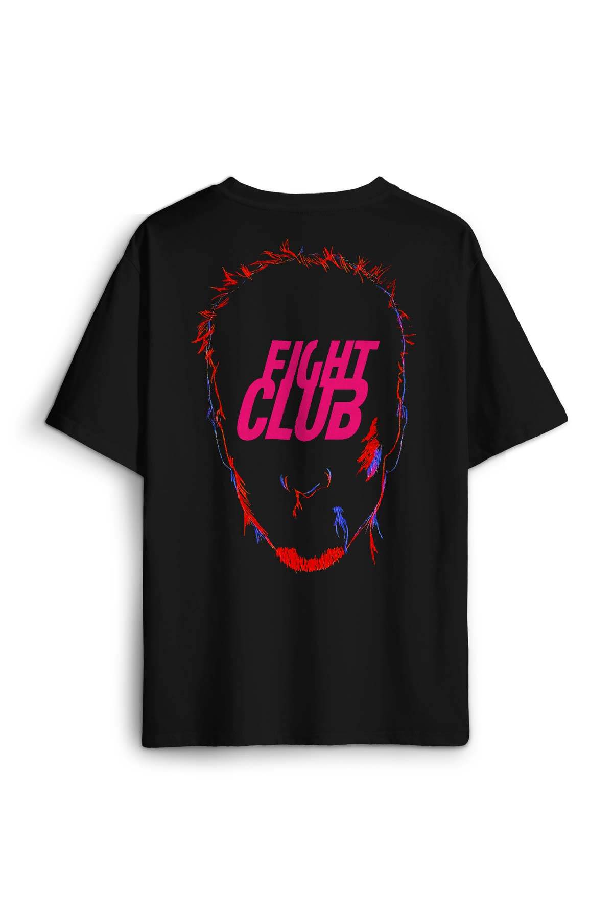Fight Club Film Tyler Durden Sırt Ön Baskılı Oversize Tişört Unisex (1)