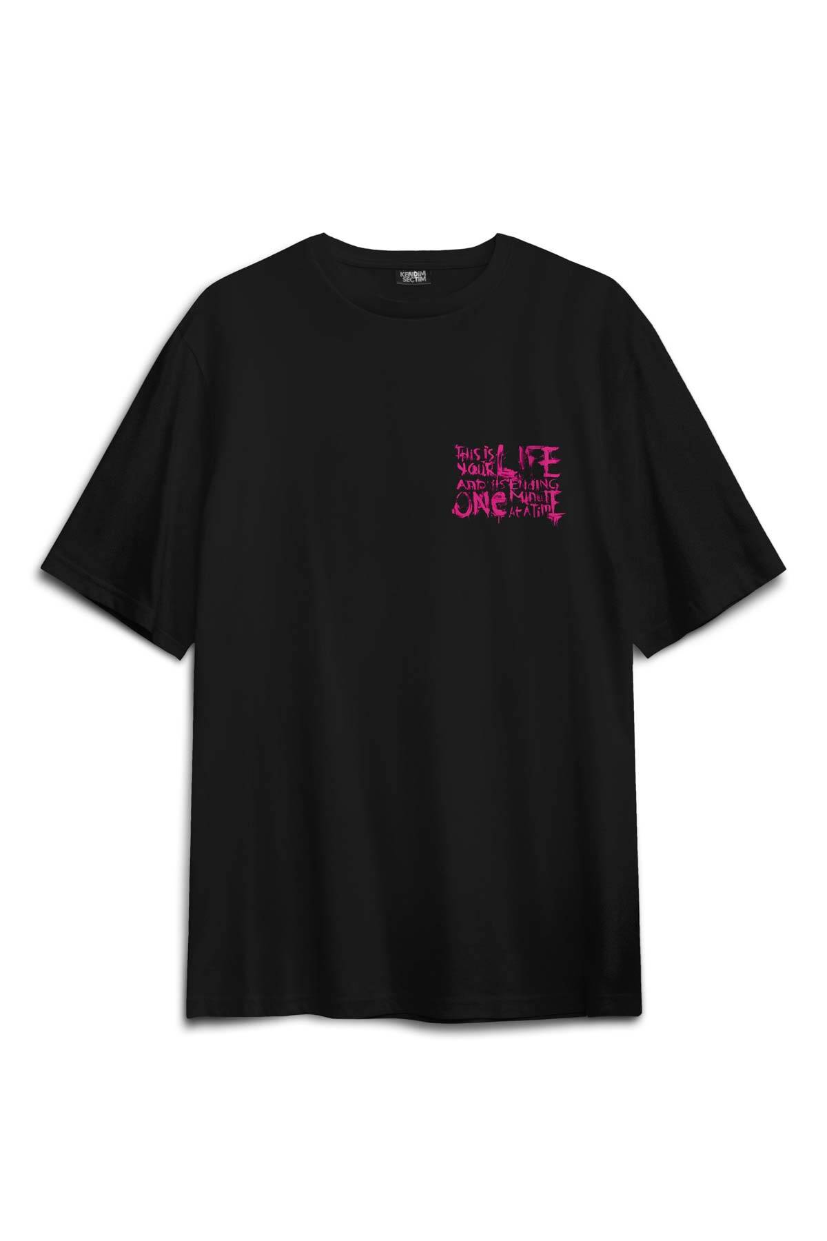 Fight Club This Is Your Life Tyler Dövüş Kulübü Sırt Ön Baskılı Oversize Tişört Unisex