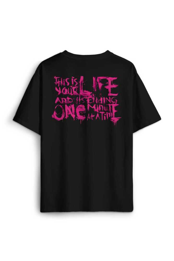Fight Club This Is Your Life Tyler Dövüş Kulübü Sırt Ön Baskılı Oversize Tişört Unisex (1)
