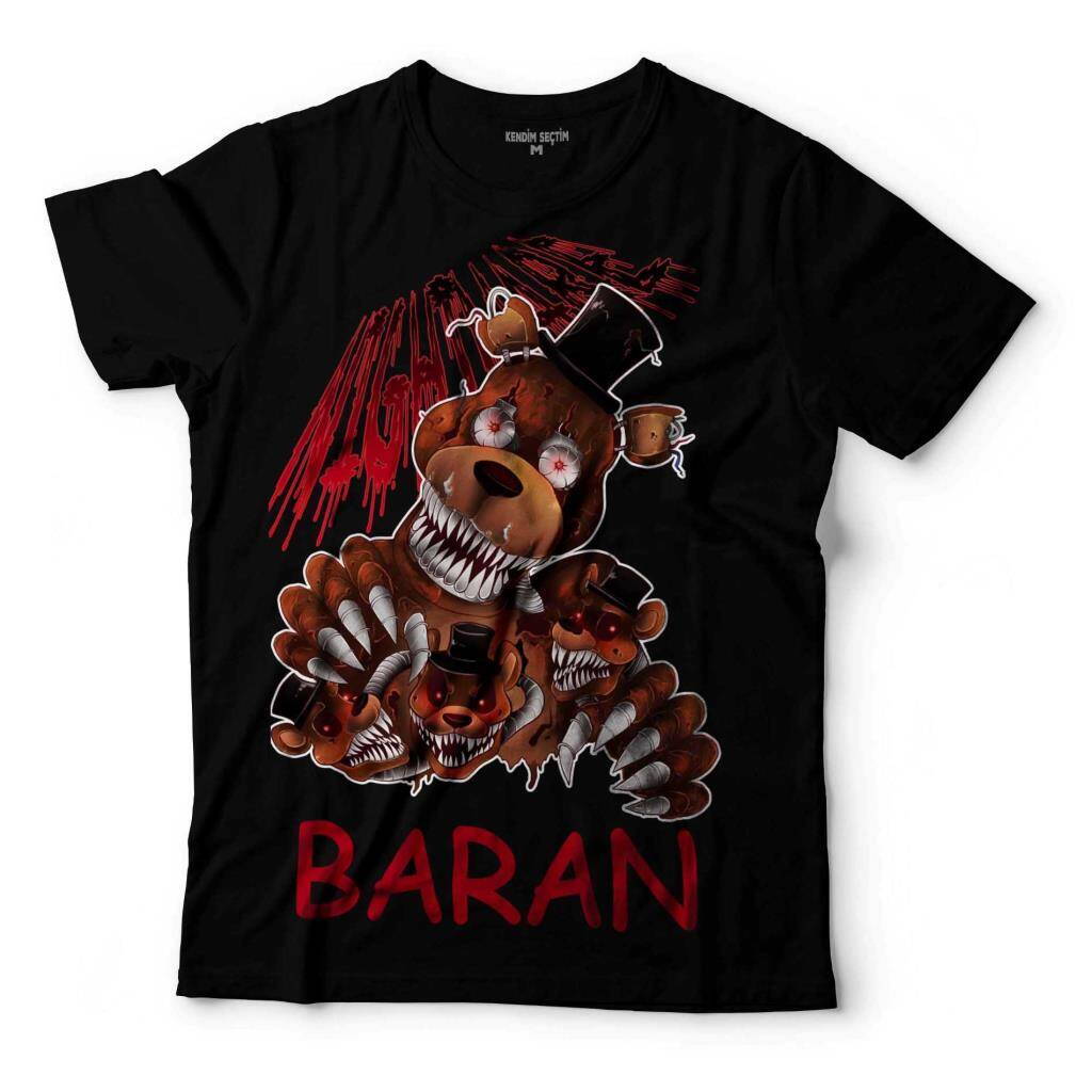 FIVE NIGHTS A FREDDY'S FNAF KİŞİYE ADINIZA İSME ÖZEL ÇOCUK TİŞÖRT