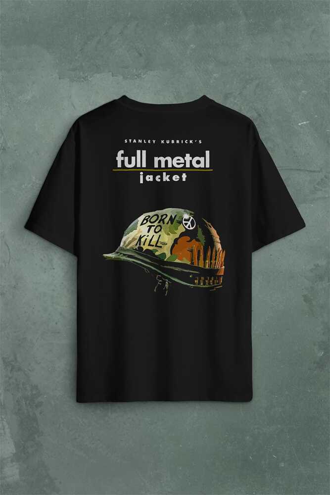 Full Metal Jacket Stanley Kubrick Sırt Ön Baskılı Oversize Tişört Unisex (1)