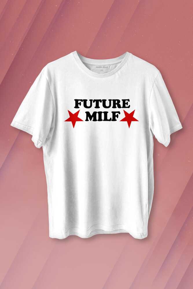 Future Milf Y2K Beyaz Unisex Kadın Tişört