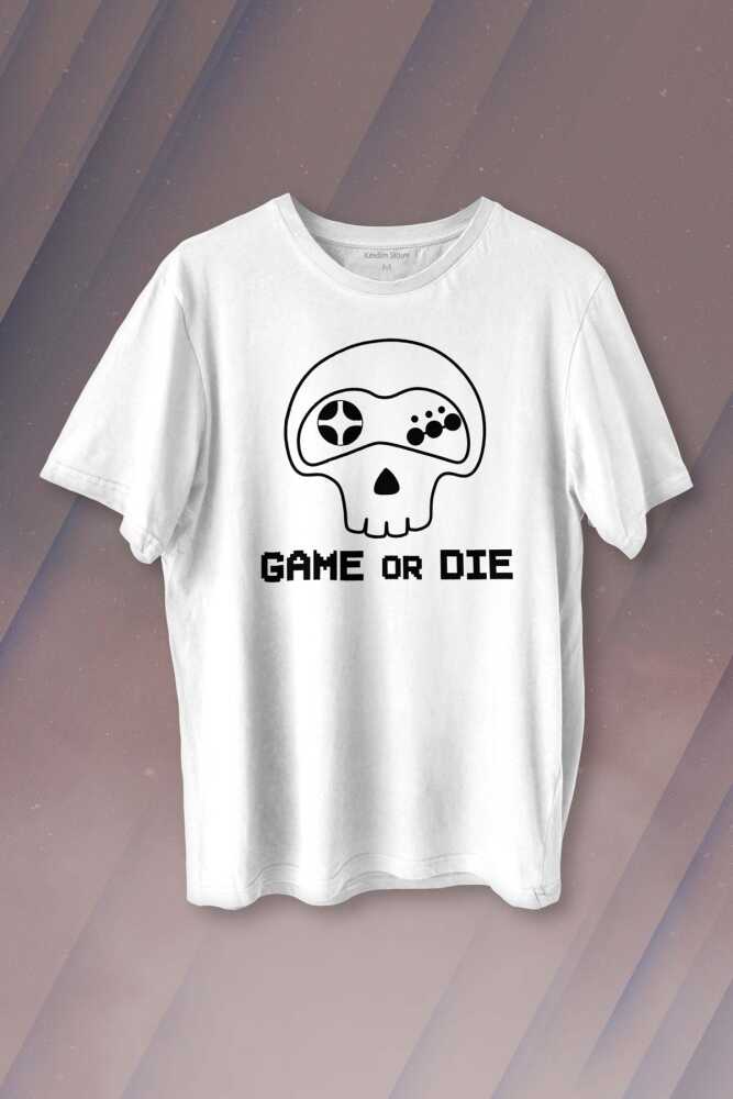 Game Or Die Midnight Club Oyun Dizi Film Baskılı Beyaz Tişört Unisex