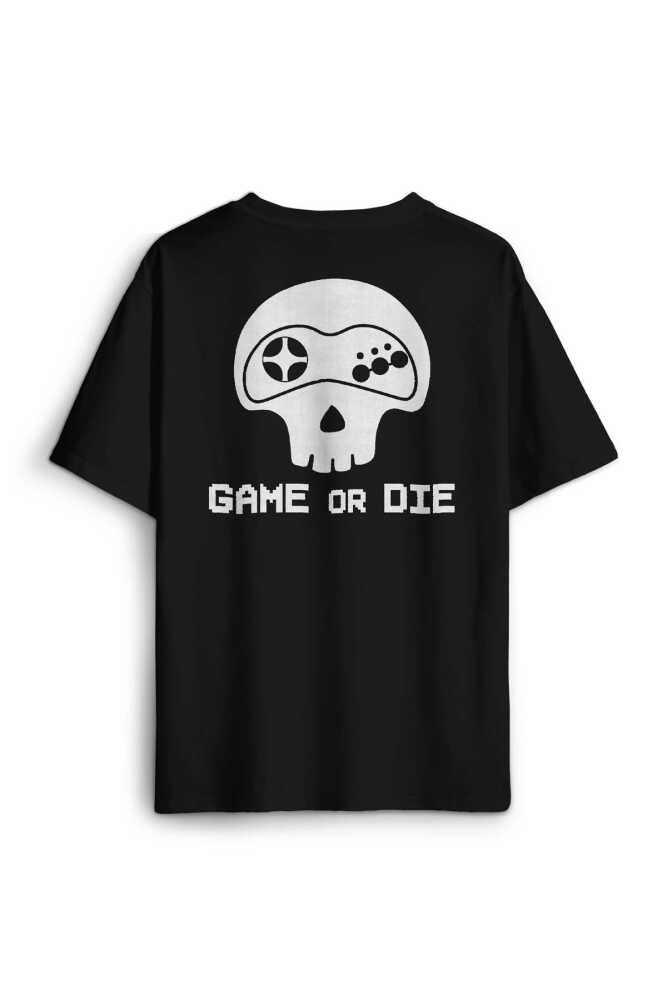 Game Or Die Midnight Club Oyun Dizi Film Sırt Ön Baskılı Oversize Tişört Unisex
