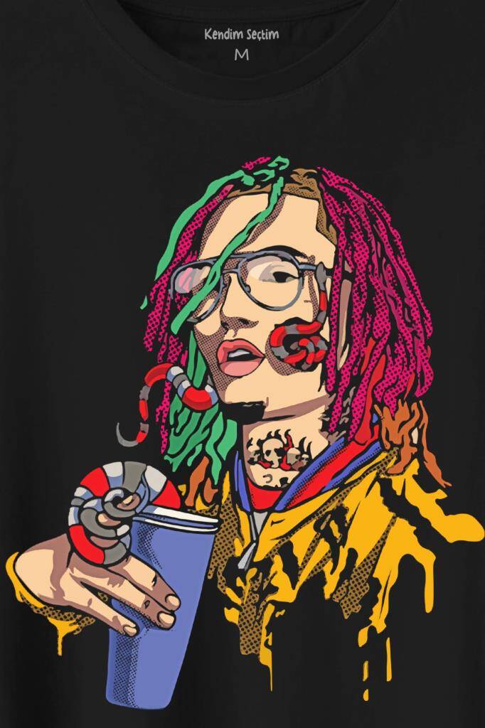 Gang Amerika Rap Hip Hop Sokak Baskılı Tişört Unisex (1)