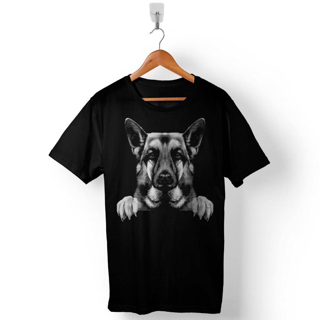 Police Dog Polis Köpeği German Shepherd Alman Kurdu Baskılı Tişört Unisex