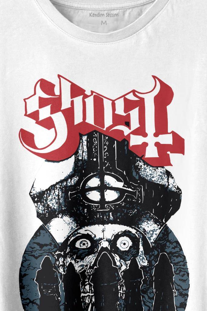 Ghost Bc Papaz Kilise Hayalet Baskılı Tişört Unisex T-shirt (1)