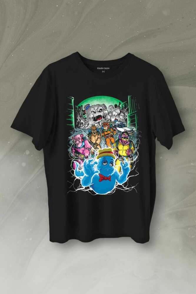 Ghostbusters Hayalet Avcıları Cerealbusters Baskılı Tişört Unisex