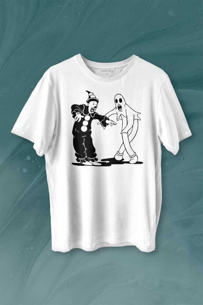 Ghostmane Music Dans Müzik Palyaço Hayalet Baskılı Tişört Unisex T-shirt