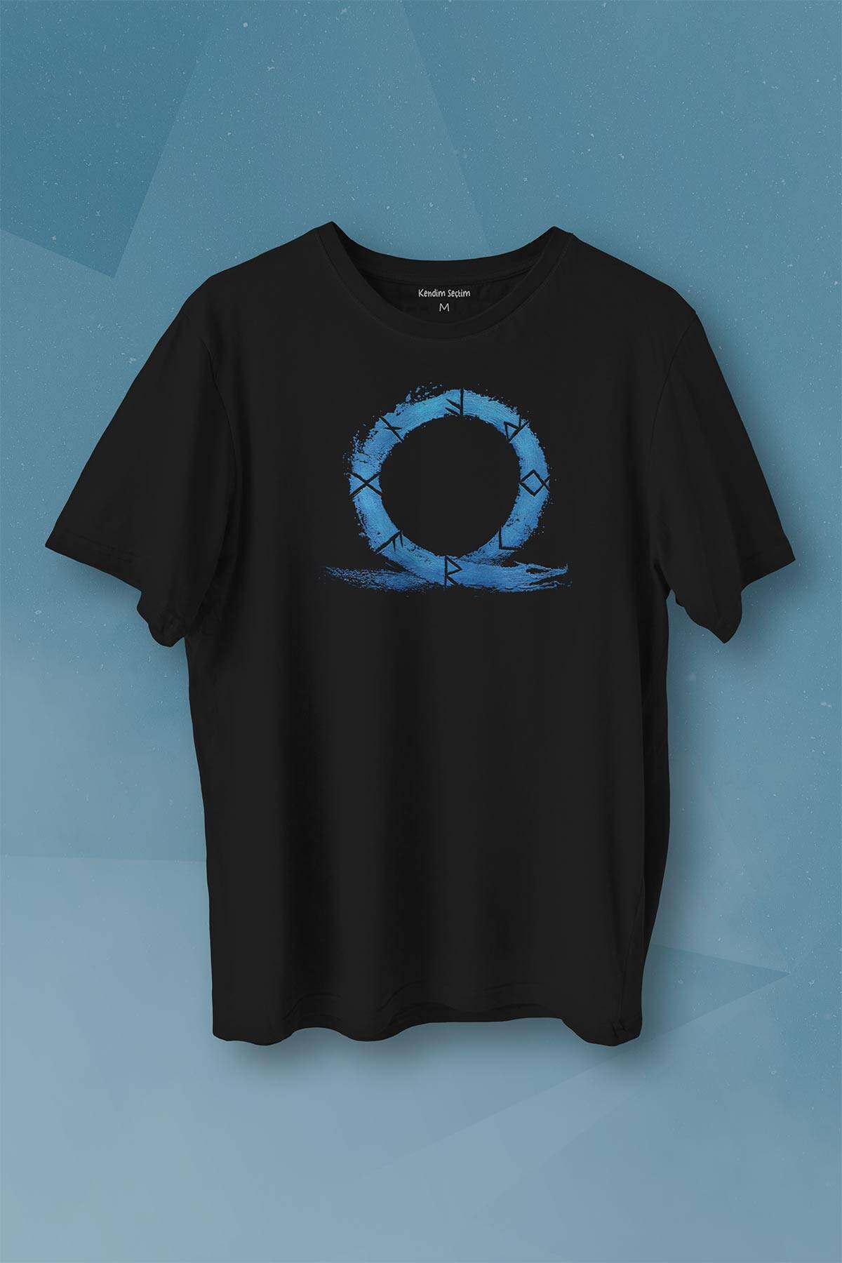 God of War Ragnarok Oyun Gamer Baskılı Siyah Tişört Unisex