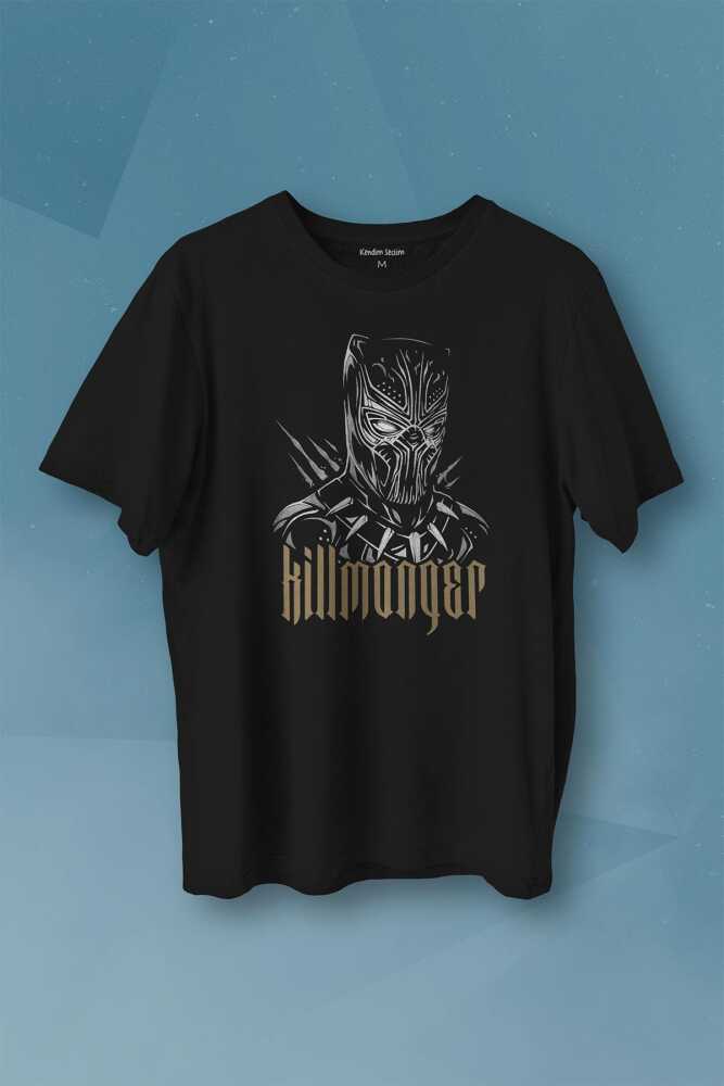 Golden Jaguar Black Panther Film Baskılı Tişört Unisex