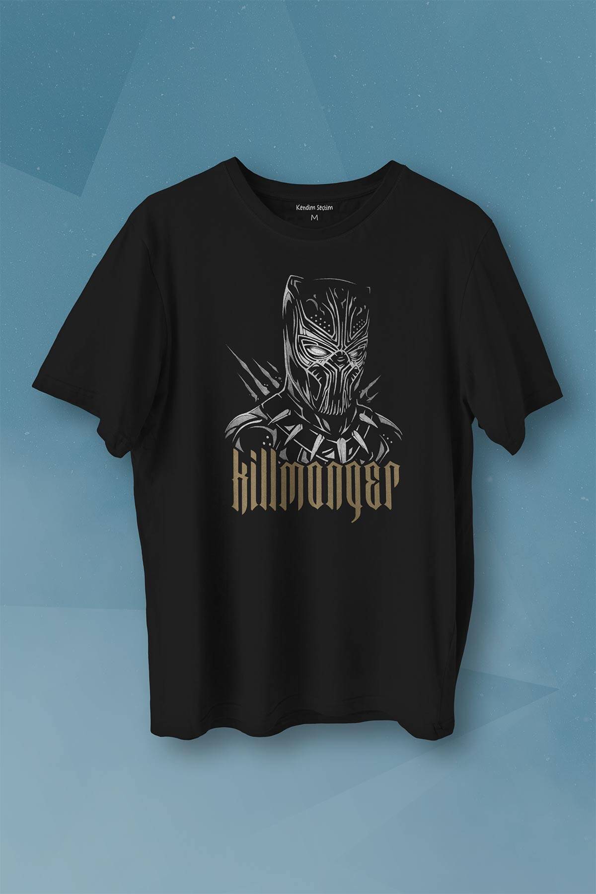 Golden Jaguar Black Panther Film Baskılı Tişört Unisex