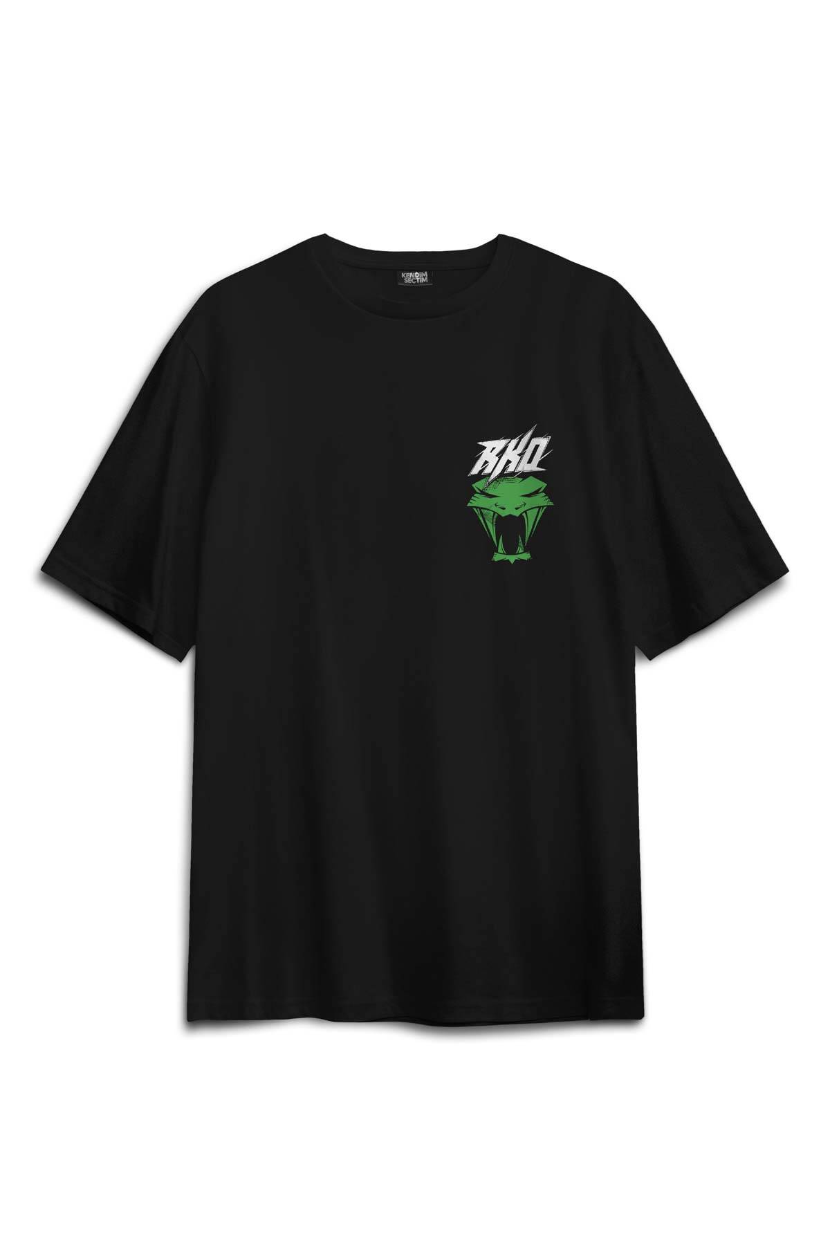 Green Viper Venom Randy Orton Yılan Wwe Rko Gym Spor Fight Güreş Baskılı Oversize T-shirt (1)