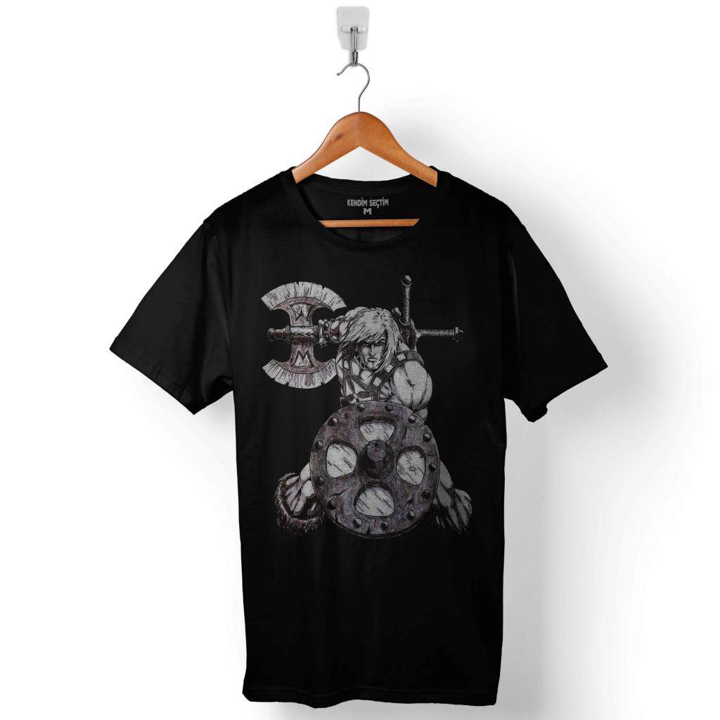 He Man Vikings Heman Vikingler Balta Baskılı Tişört Unisex