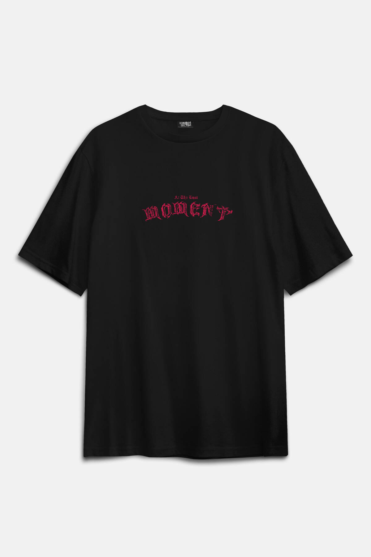 Hip Hop At The Last Moment Trapstar Gotik Gothic Trap Baskılı Oversize Tişört Siyah Unisex (1)