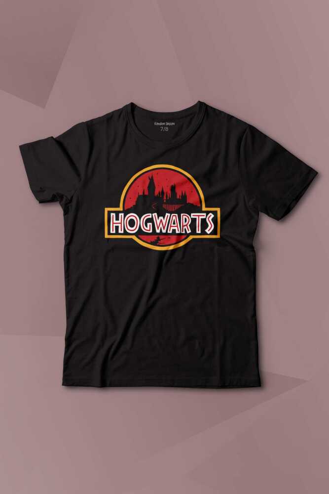 Hogwarts Park Harry Film Baskılı Çocuk Tişört Kısa Kollu