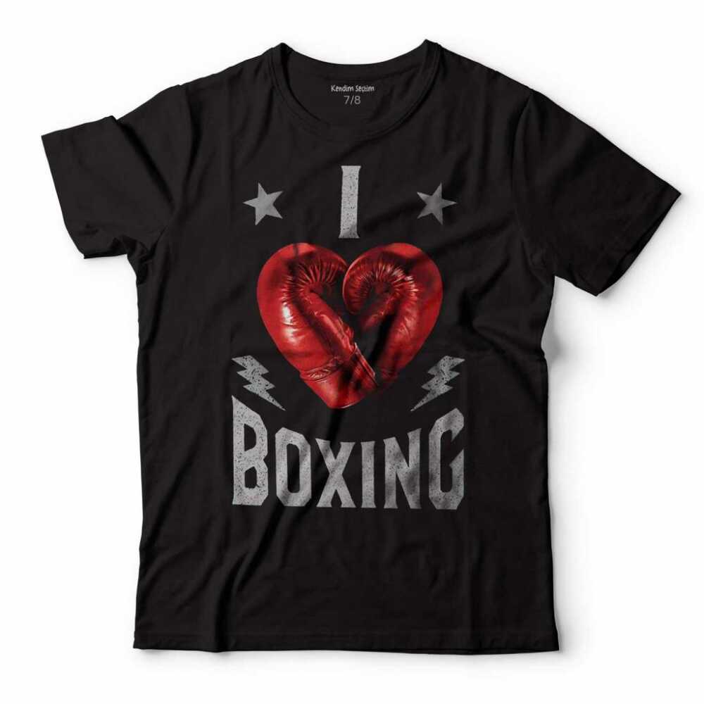 I Love Boxing Boks Ring Muhammed Ali Çocuk Tişört