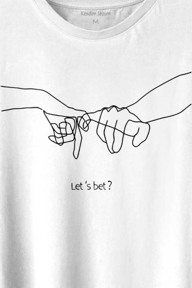 İddia Sevgili Minimal Baskılı Beyaz Tişört Unisex (1)