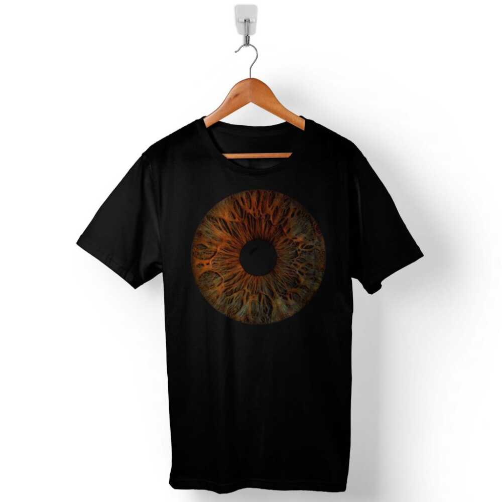 Iris Eye Göz İçi Retina Yakın Göz Baskılı Tişört Unisex