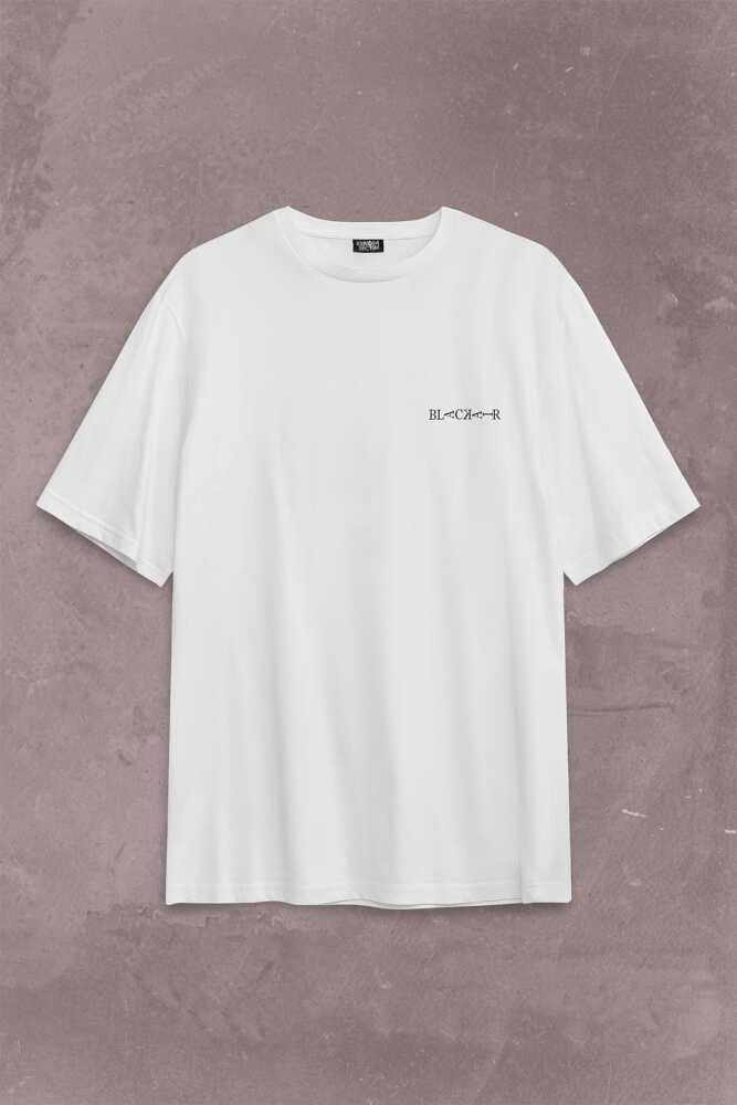 Japon Death Note Black Air Hip Hop Sırt Ön Baskılı Oversize Tişört Unisex T-Shirt (1)