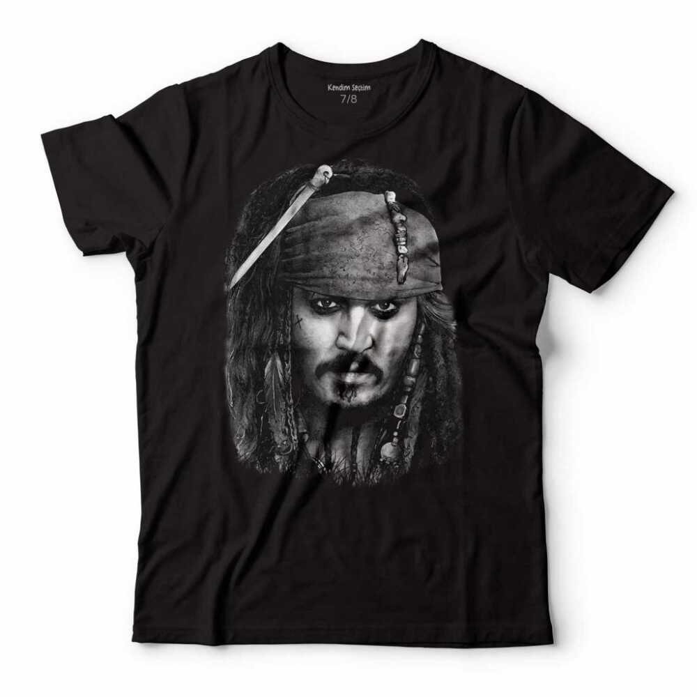 Johnny Depp Jack Sparrow Karayip Korsanları Çocuk Tişört