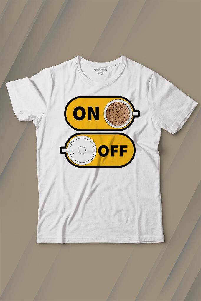 Kahve On Off Coffee Baskılı Çocuk Tişört