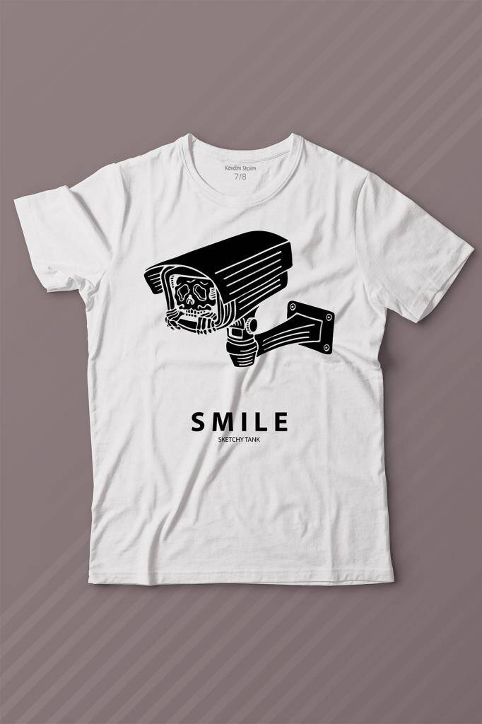 Kamera Smile Selfie Big Brother Baskılı Çocuk Tişört
