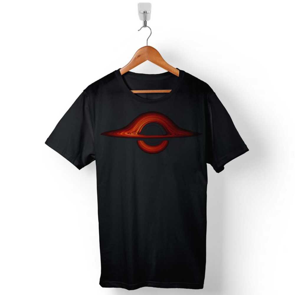 Kara Delik Uzay Zaman Black Hole Nasa Baskılı Tişört Unisex