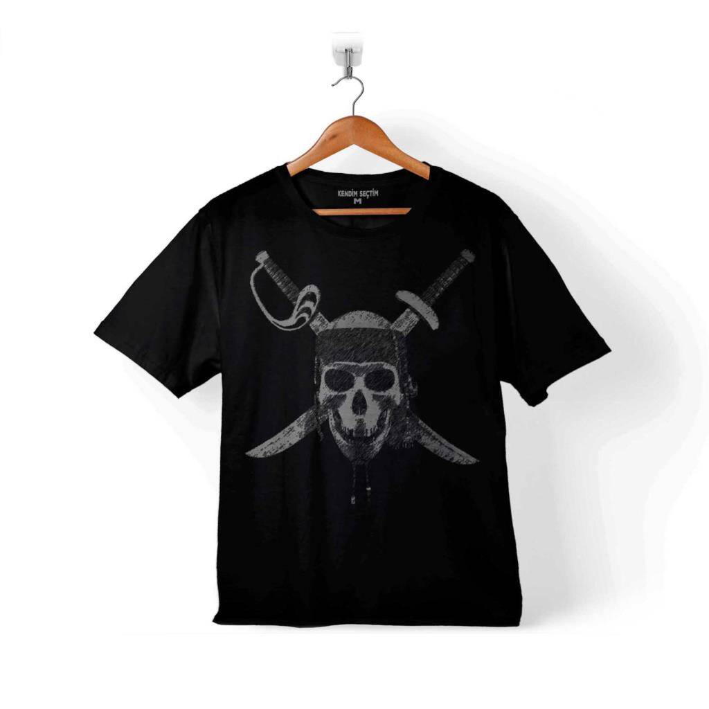 KARAYİP KORSANLARI KURU KAFA SKULL ÇOCUK TİŞÖRT - 1