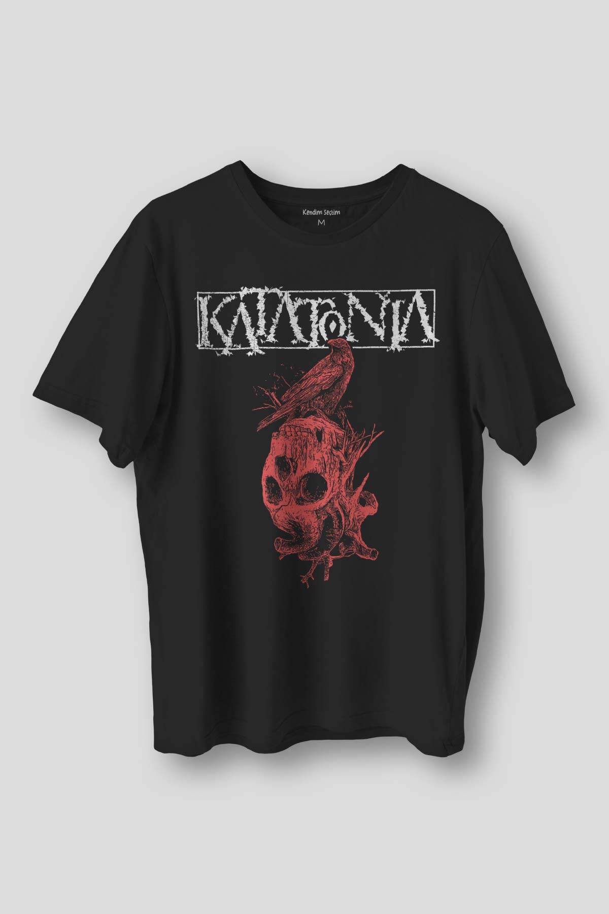 Katatonia Doom Metal Music Baskılı Siyah Regular Fit T-shirt - 1