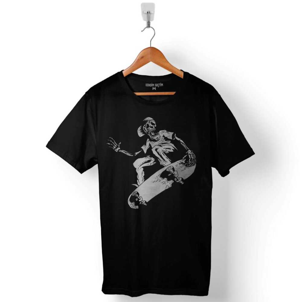 Kaykay Sporu Skateboarding Kuru Kafa Baskılı Tişört Unisex