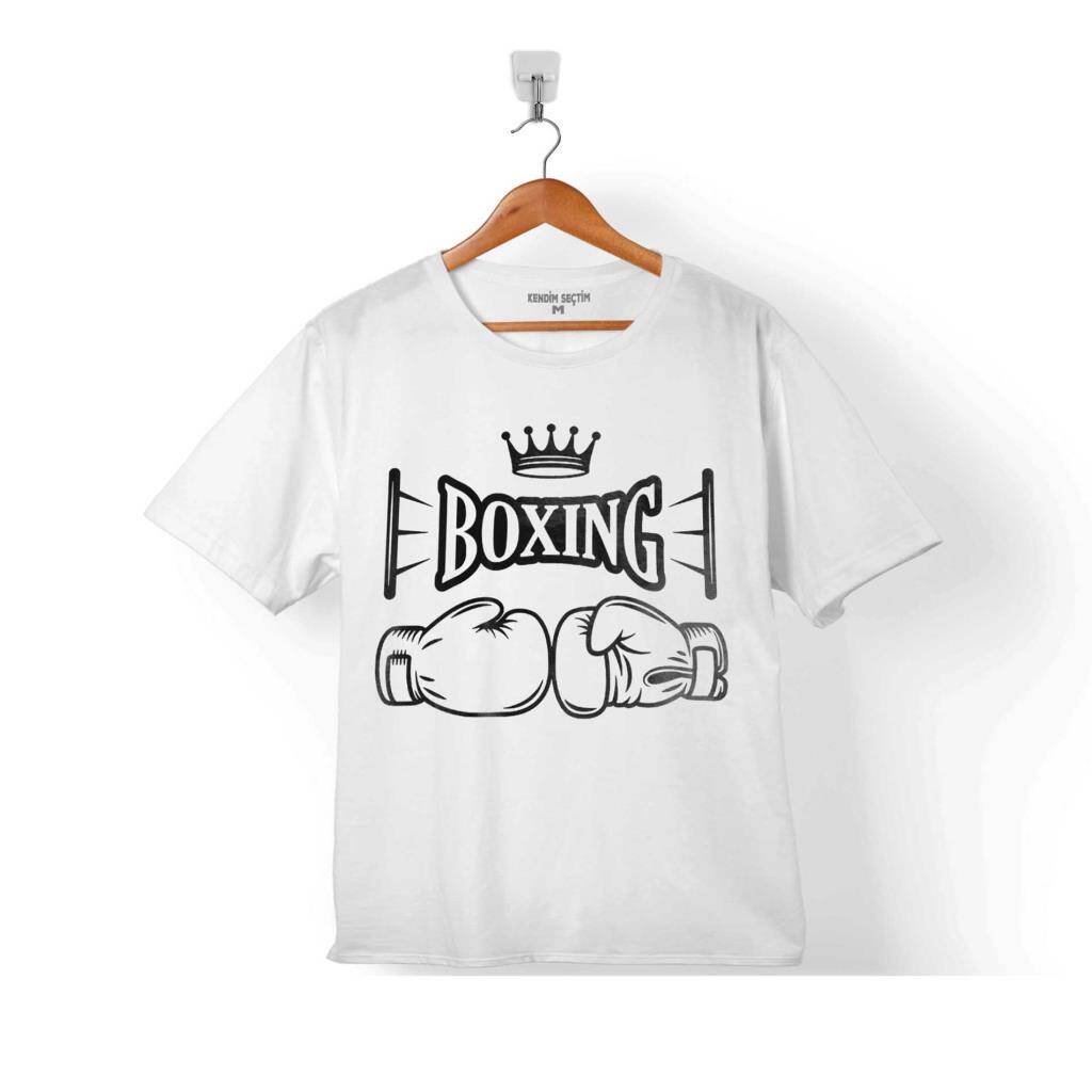 Kick Box Boks Boxing Fight Dövüşçü Çocuk Tişört Beyaz