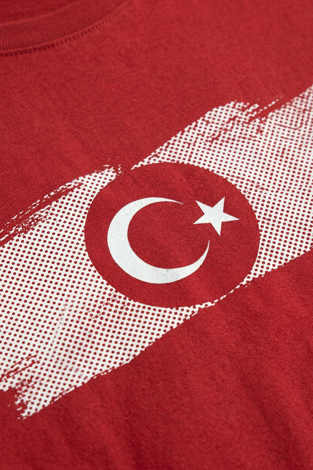 Kırmızı Unisex T-shirt Türkiye Bayrak Futbol Voleybol Basketbol Nostalji Milli Takım Baskılı Tişört - 6