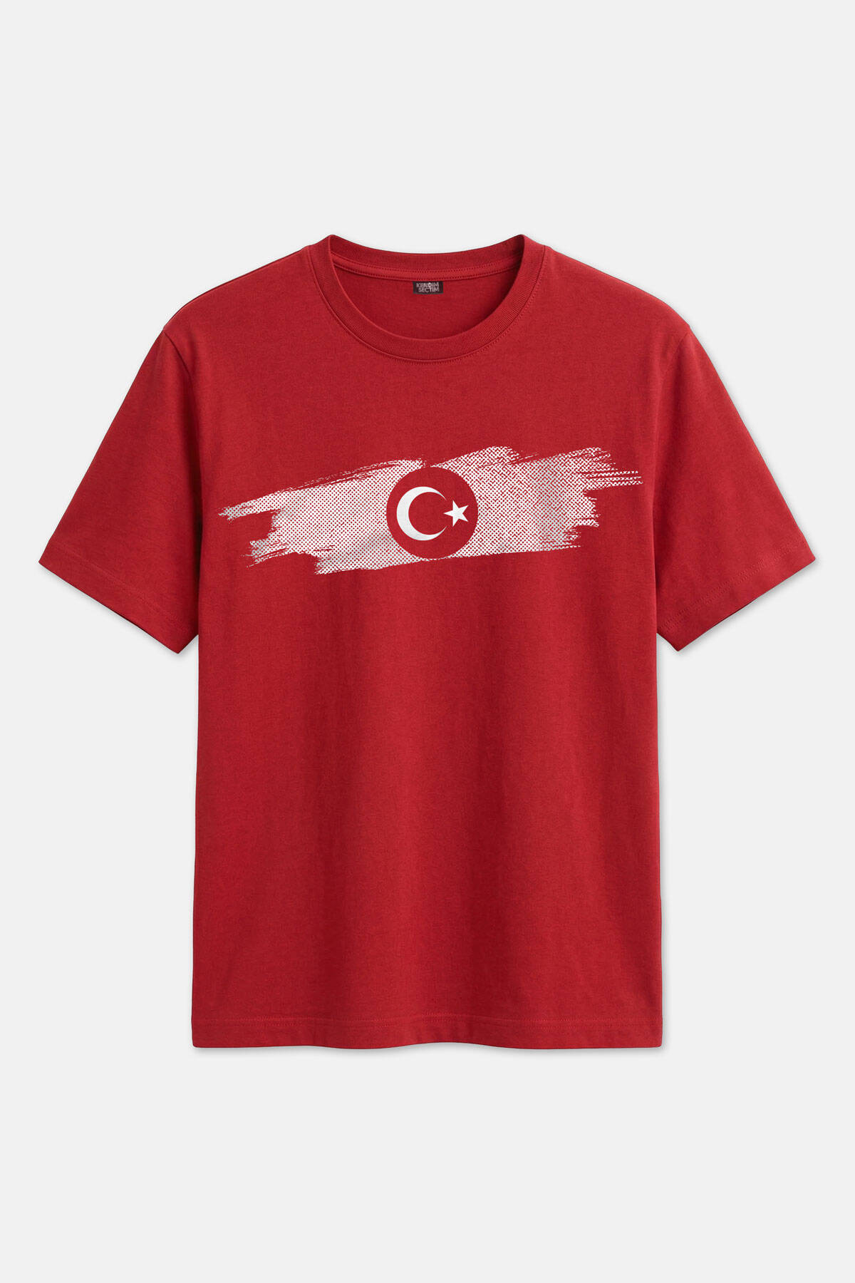Kırmızı Türkiye Bayrak Futbol Voleybol Basketbol Nostalji Milli Takım Baskılı Unisex Tişört