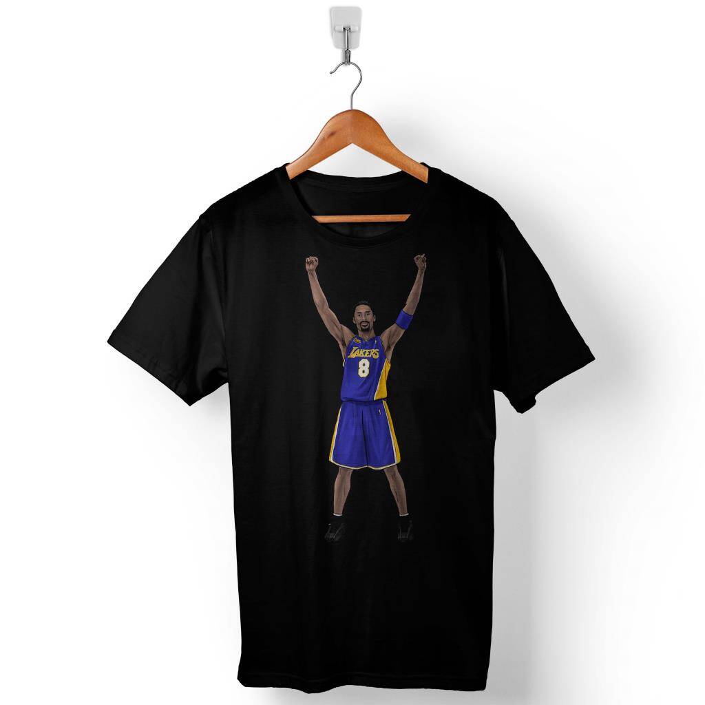 Kobe Bryant Zafer Anı Black Mamba Legend Nba All Star Baskılı Tişört Unisex