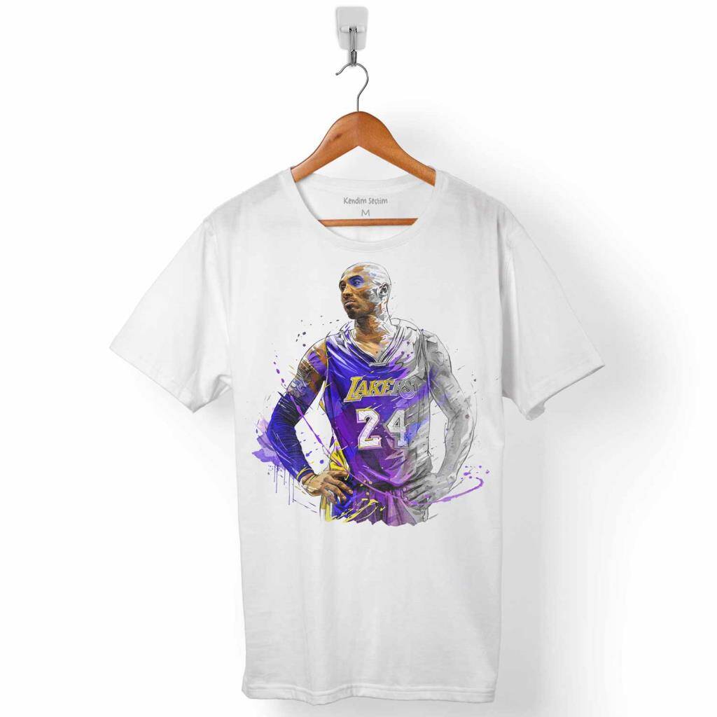 Kobe Bryant Black Mamba Legend NBA All Star Erkek Tişört - 1