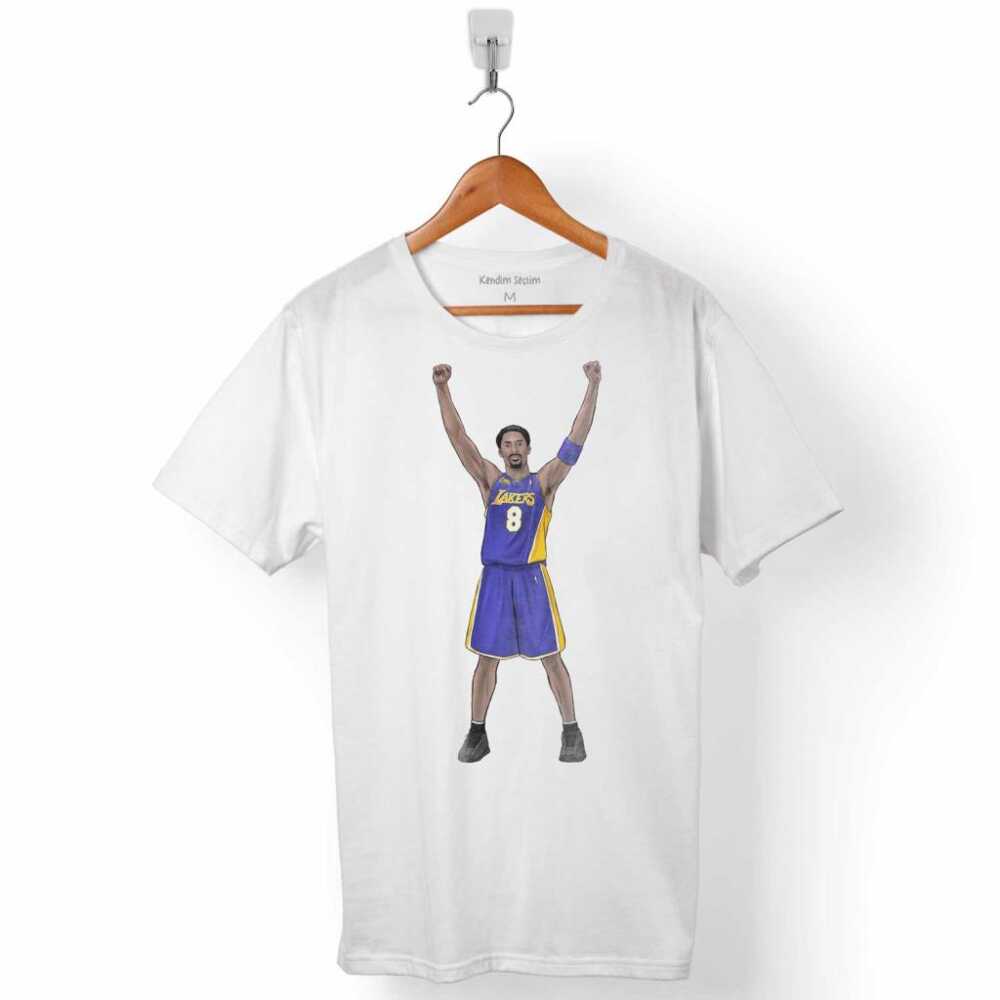 Kobe Bryant Zafer Anı Black Mamba Legend NBA All Star Erkek Tişört