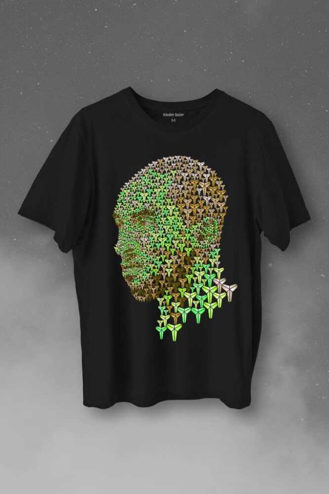 Kobe Bryant Black Mamba Yeşil Snake Nba Basketball Baskılı Tişört Unisex