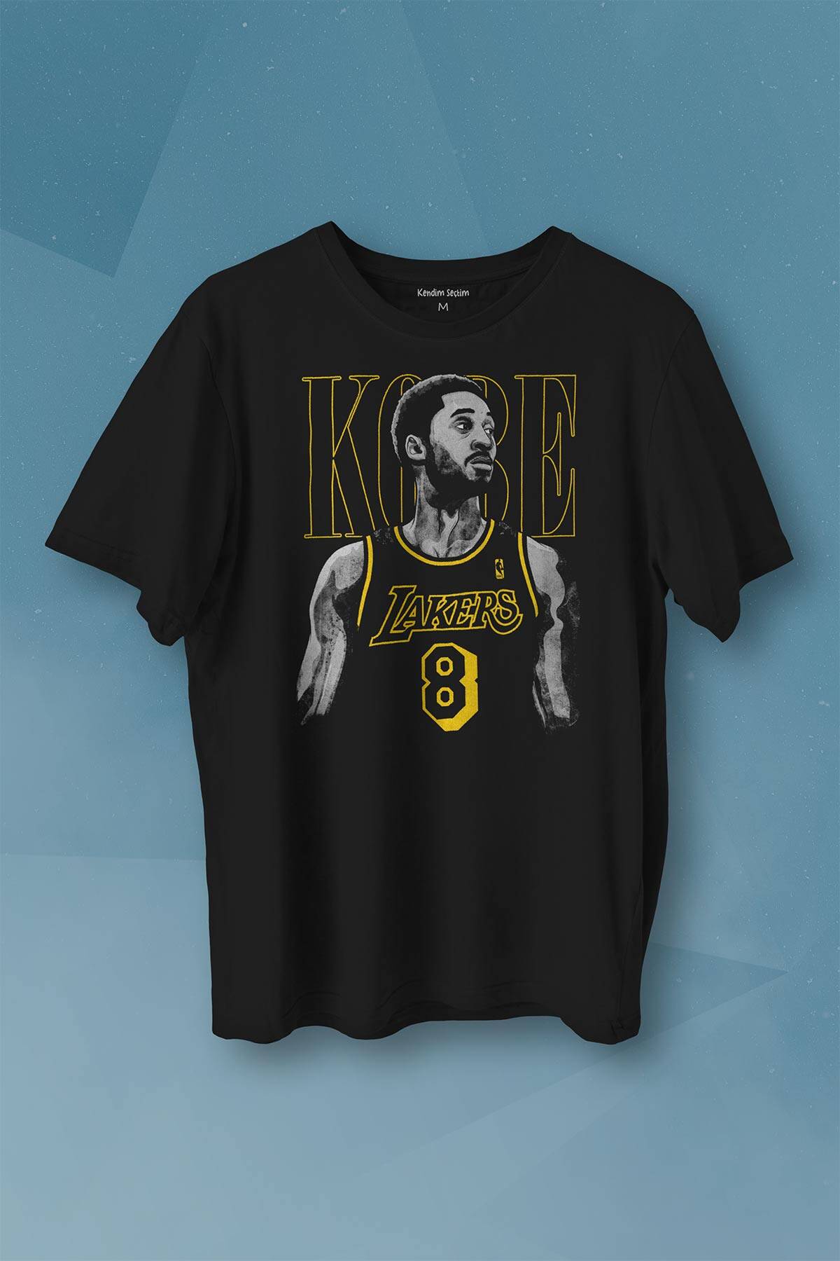 Kobe Bryant Los Angeles Lakers No 8 Basketball Baskılı Tişört Unisex
