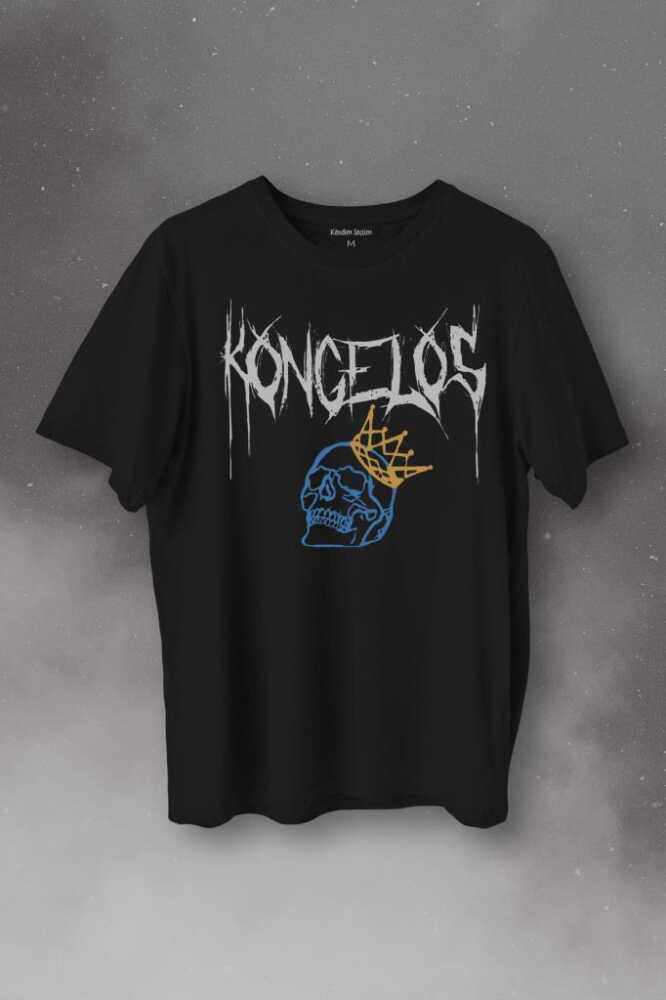 Kongelos Kralsız Taç Gothic Urban Baskılı Tişört Unisex