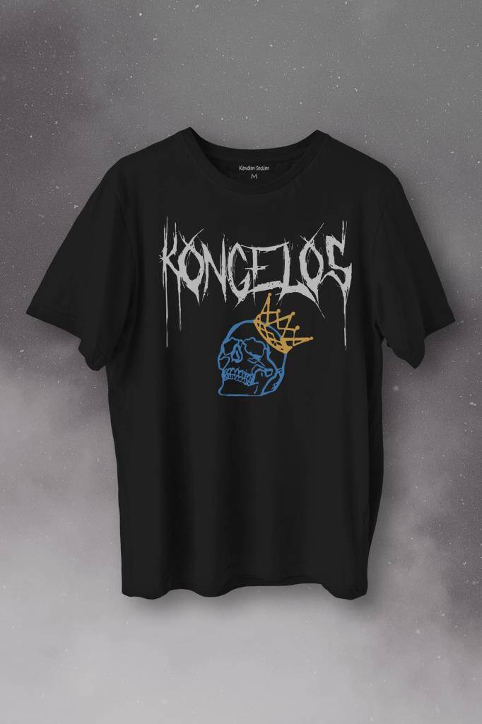 Kongelos Kralsız Taç Gothic Urban Baskılı Tişört Unisex