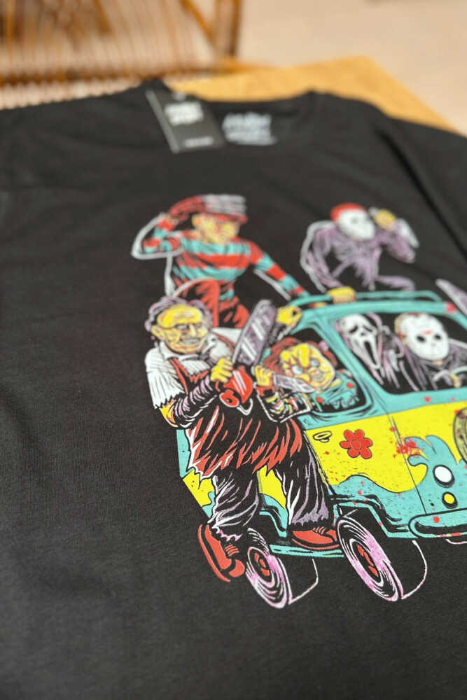 Korku Filmi Halloween Chucky Freddy Cadılar Movie Film Sinema Baskılı Tişört Unisex - 3