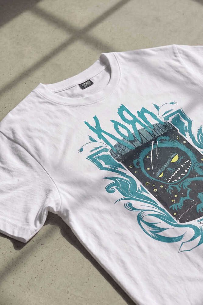 Korn Souvenir Of Sadness Metal Rock Baskılı Beyaz Tişört Unisex - 3