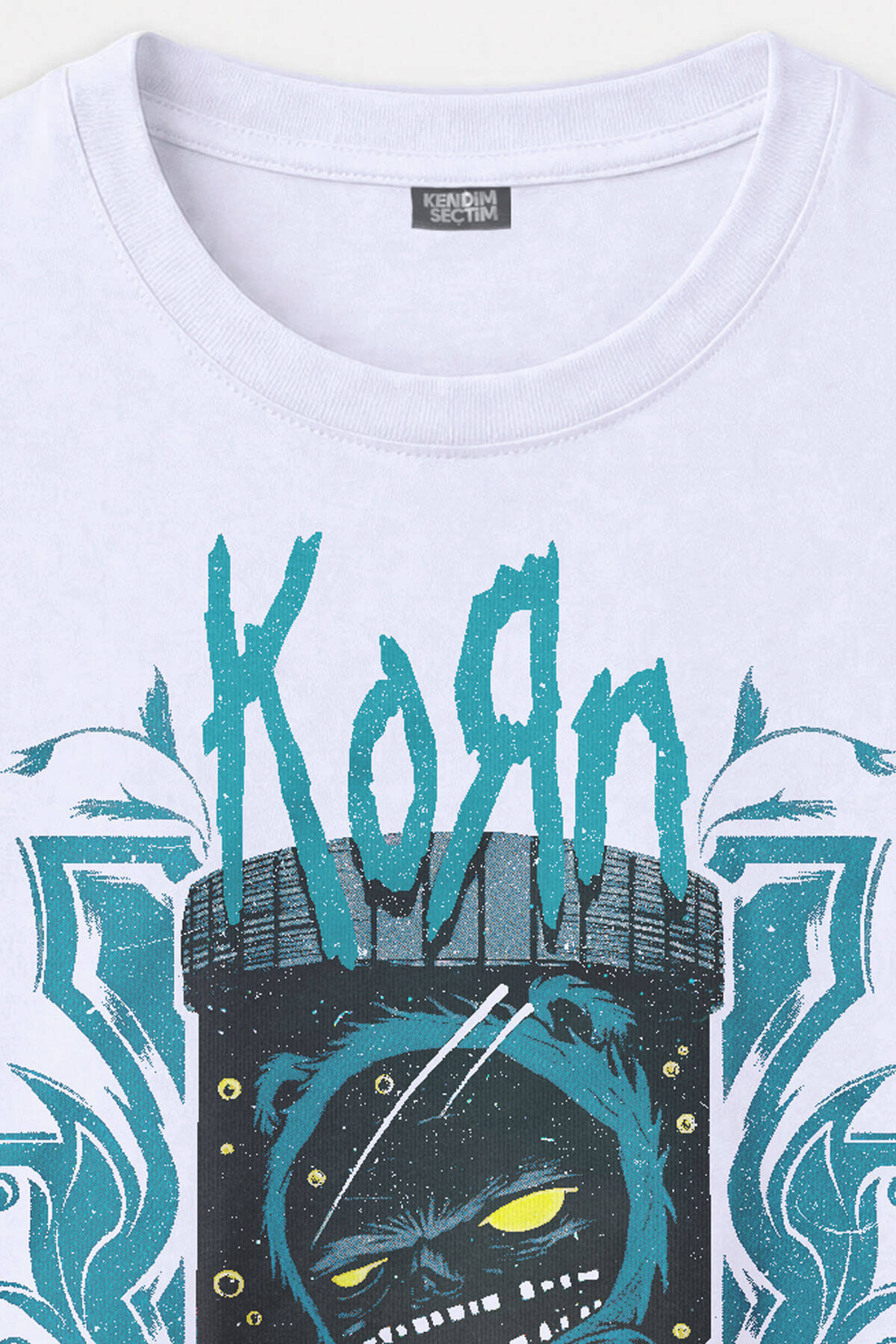 Korn Souvenir Of Sadness Metal Rock Baskılı Beyaz Tişört Unisex - 4